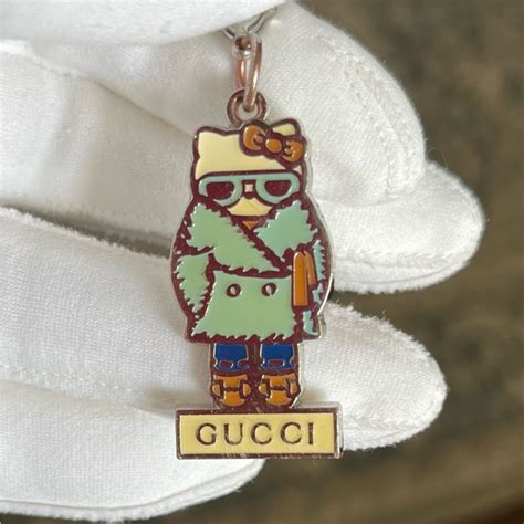 hello kitty gucci chain|RARE COLLAB GUCCI Hello Kitty Charm .